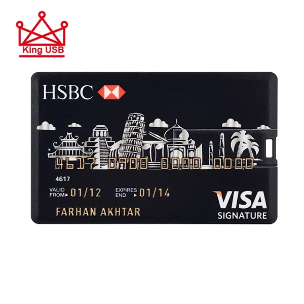 ⁦Bank Card Series 4GB 8GB 16GB 32GB 64GB 128GB USB Flash Drive Car Key Memory Stick Flash Pen Drive U disk⁩ - الصورة ⁦6⁩