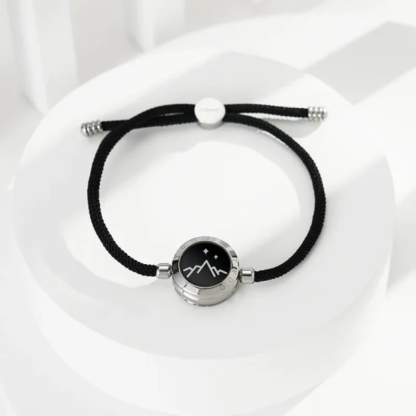 ⁦Mountain Allies Oath Full Zirconium Vibration Sensor Bracelet Intelligent Interactive Remote Love Couple Bracelet Gifts⁩ - الصورة ⁦2⁩